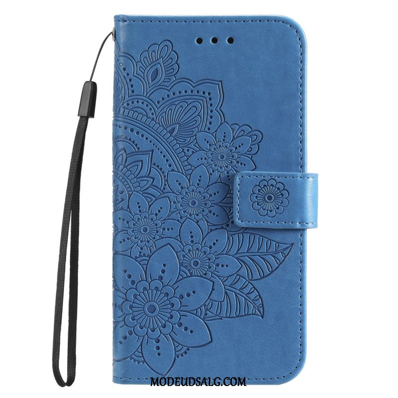 Flip Cover Huawei Nova 11 Pro Blomstertryksrem