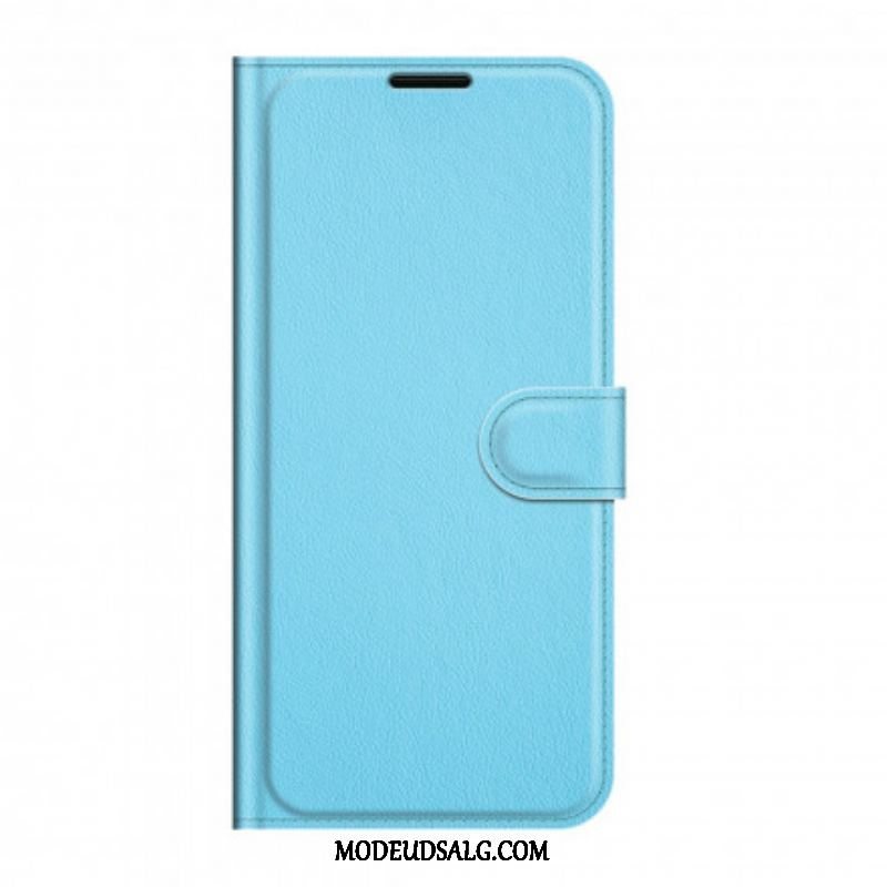 Flip Cover Huawei P50 Pro Klassisk Litchi Læder Stil