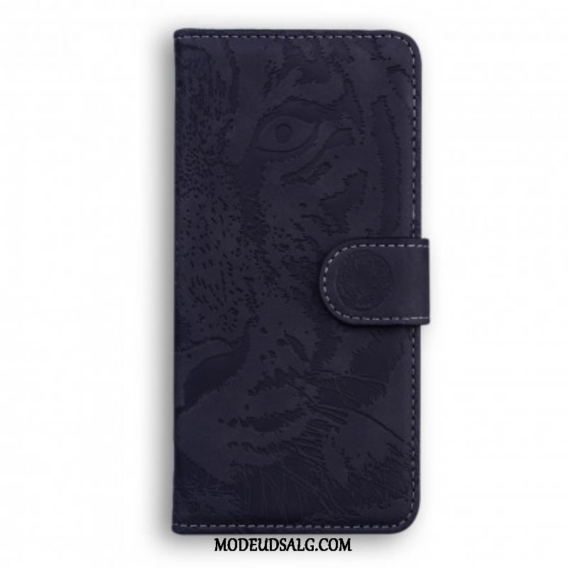 Flip Cover Huawei P50 Pro Tiger Ansigtsprint