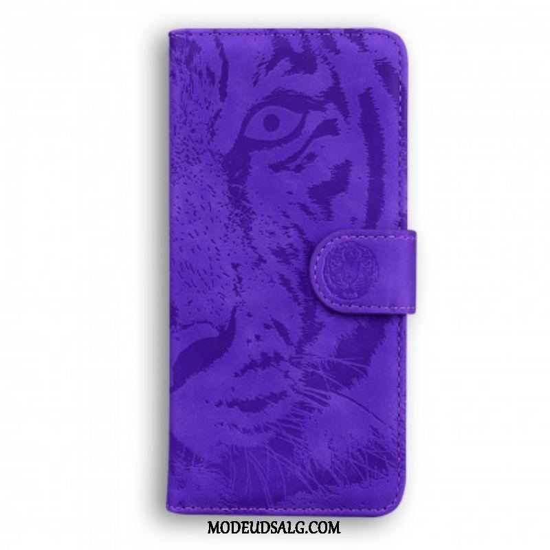 Flip Cover Huawei P50 Pro Tiger Ansigtsprint