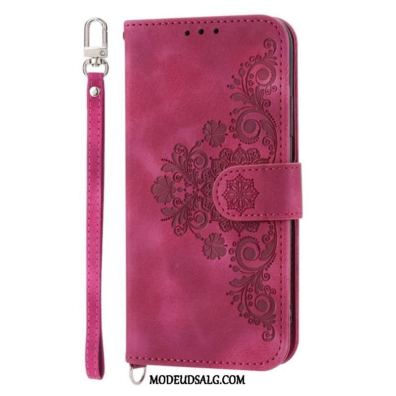 Flip Cover Huawei P60 Pro Blonde Og Skulderrem