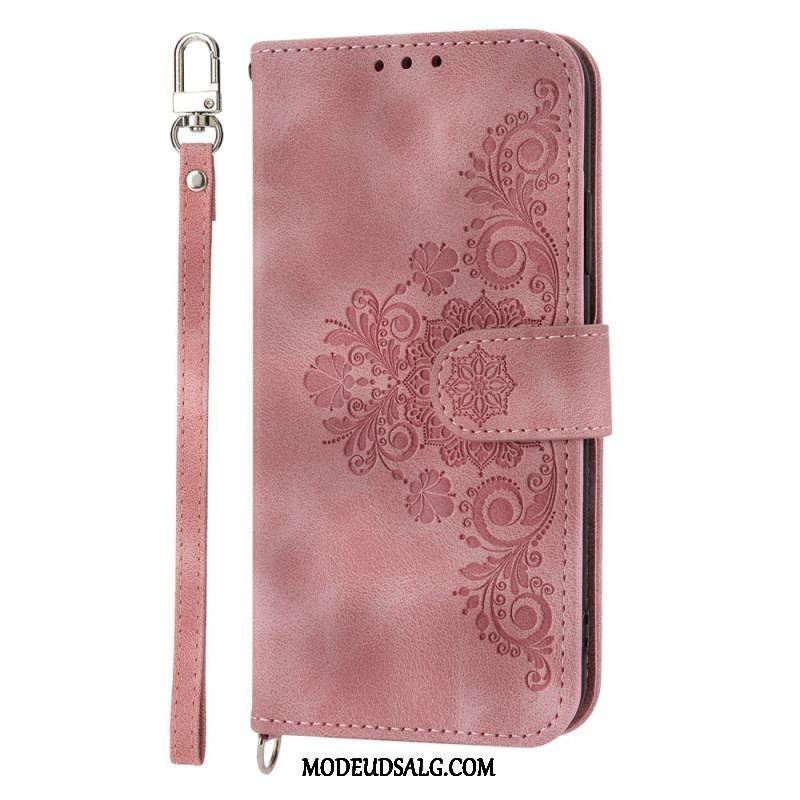 Flip Cover Huawei P60 Pro Blonde Og Skulderrem