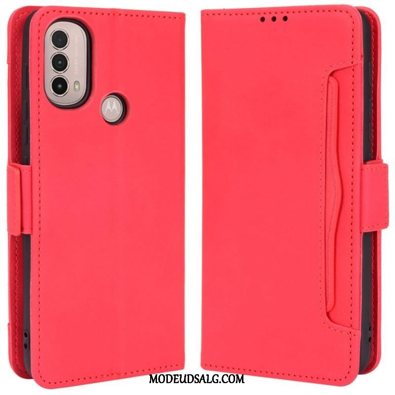 Flip Cover Moto E40 / E30 / E20 Multi-card Premier Class