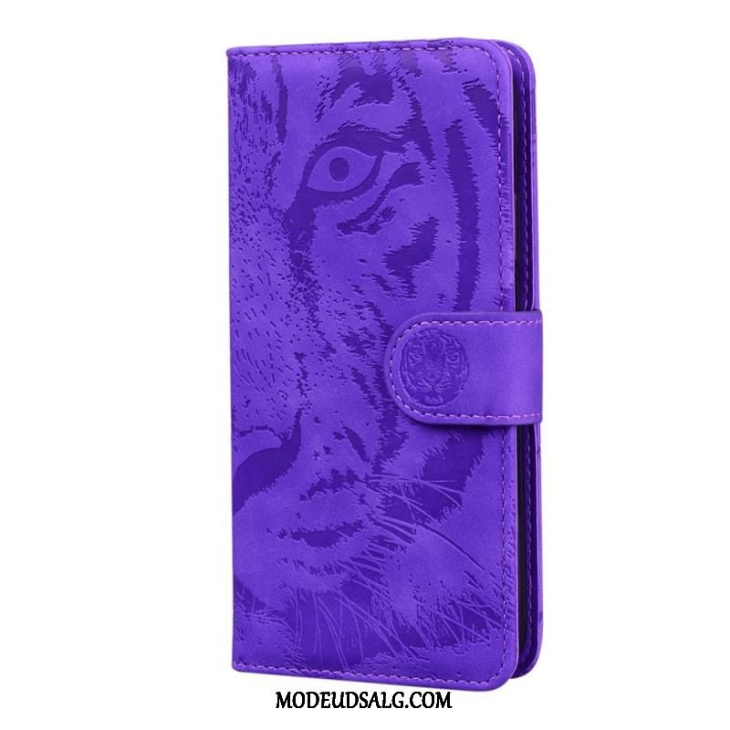 Flip Cover Moto E40 / E30 / E20 Tiger Ansigtsprint