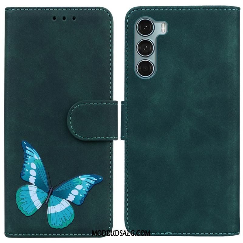 Flip Cover Moto G200 5G Skin-touch Butterfly