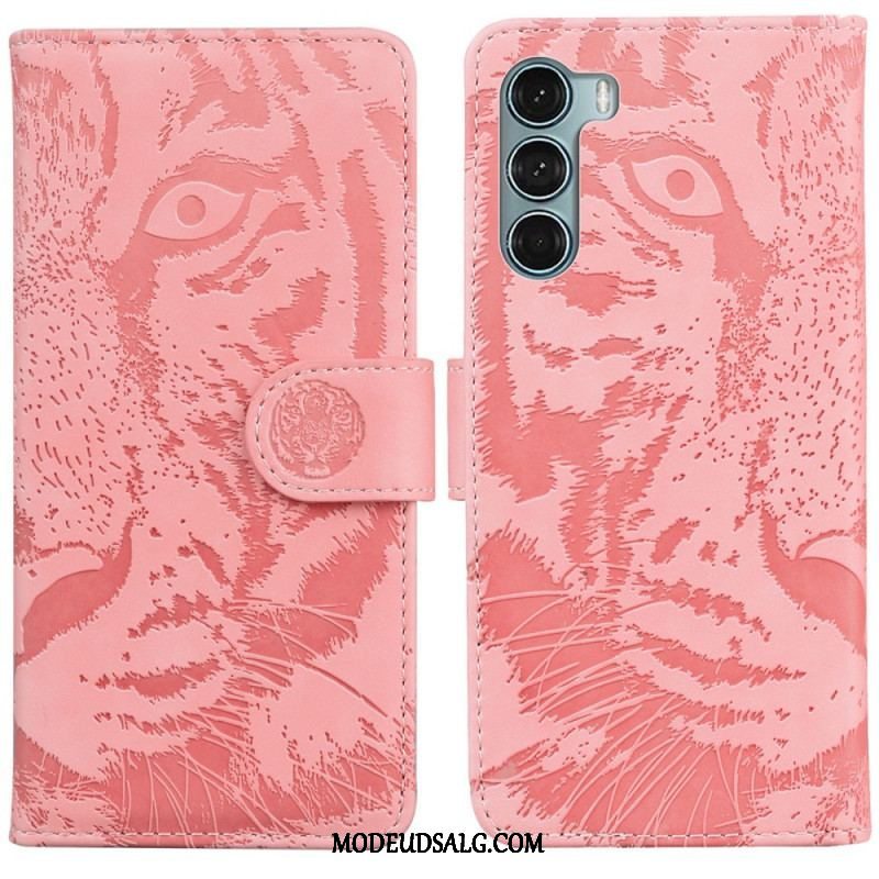 Flip Cover Moto G200 5G Tiger Ansigtsprint