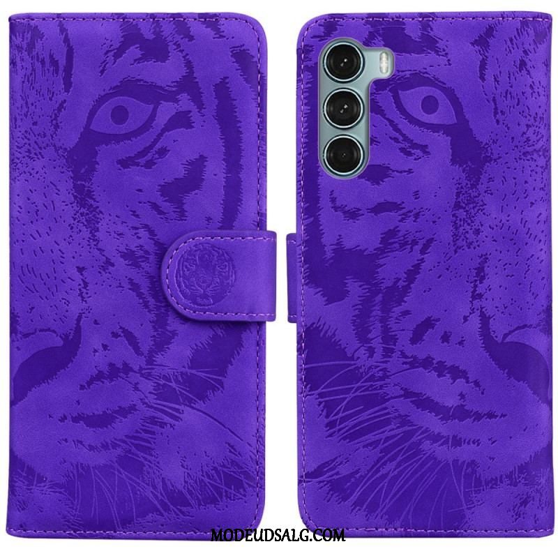 Flip Cover Moto G200 5G Tiger Ansigtsprint