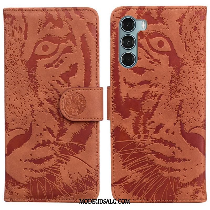 Flip Cover Moto G200 5G Tiger Ansigtsprint