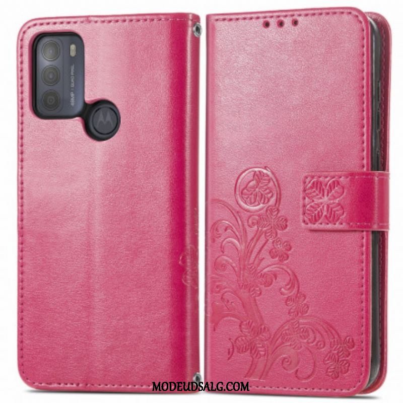 Flip Cover Moto G50 Asiatiske Blomster