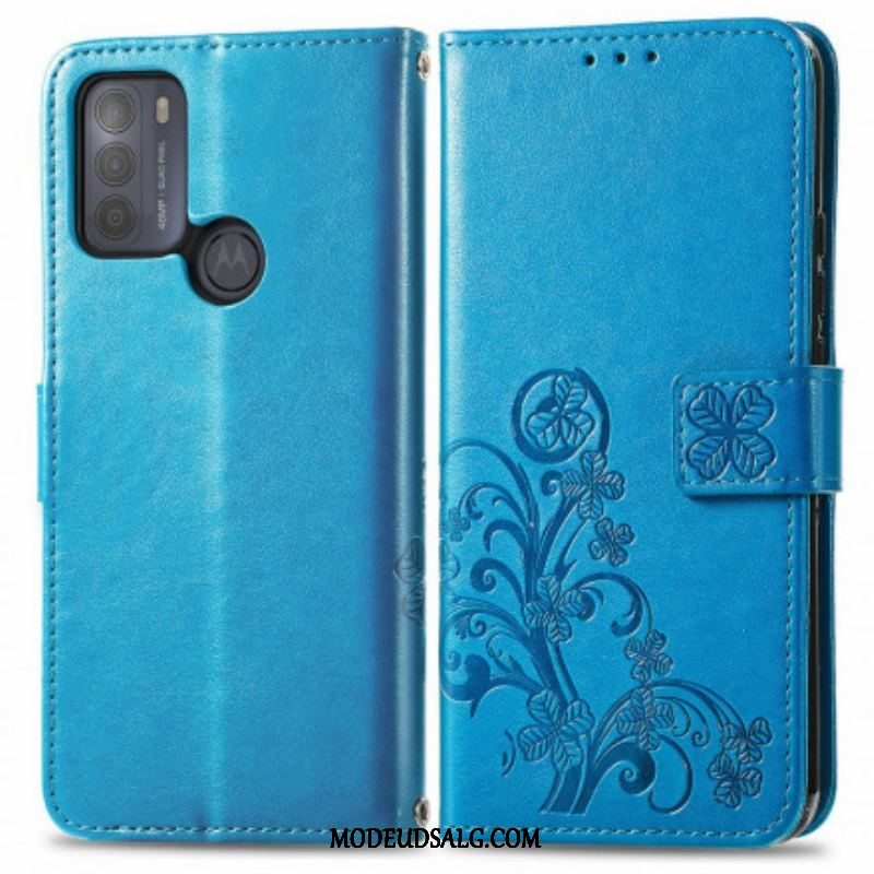 Flip Cover Moto G50 Asiatiske Blomster