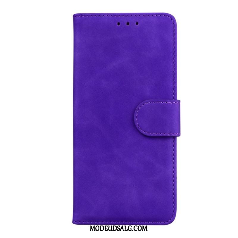 Flip Cover Moto G51 5G Monokrom Lædereffekt