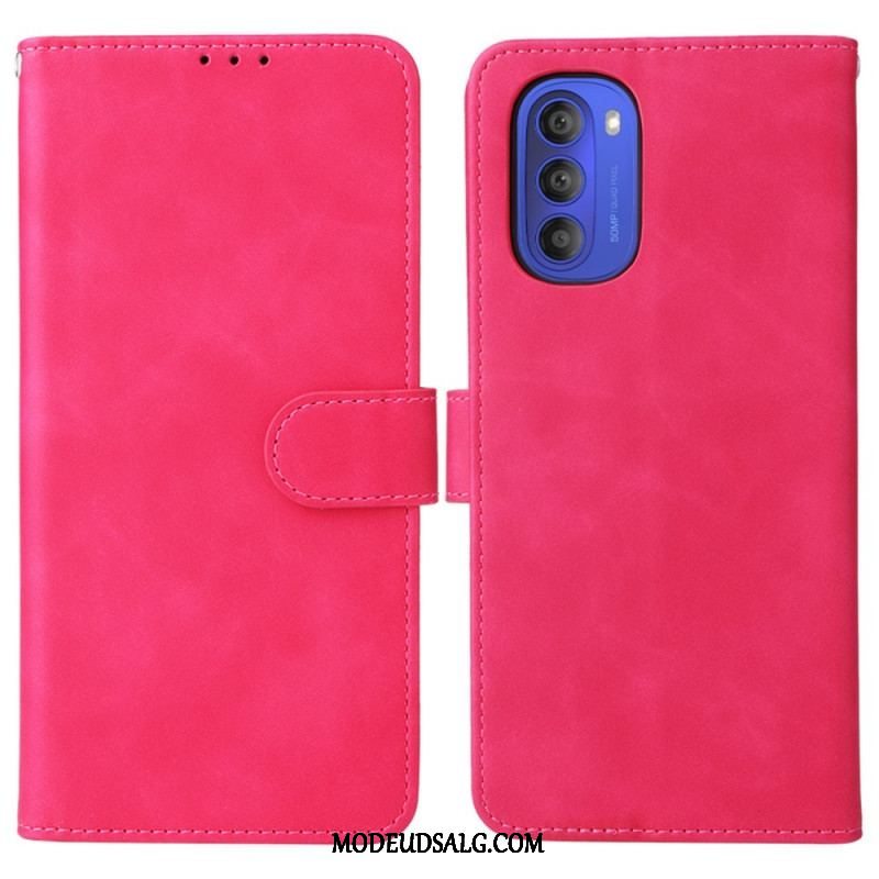 Flip Cover Moto G51 5G Vintage Skin-touch