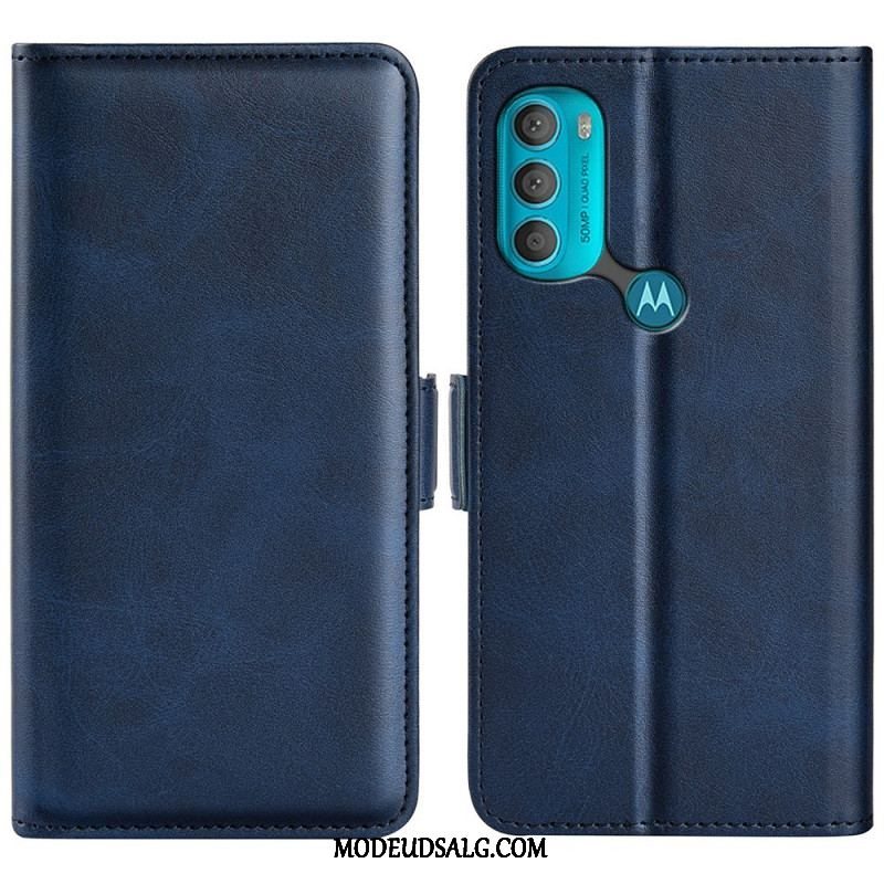 Flip Cover Moto G71 5G Læder Cover Dobbelt Klap