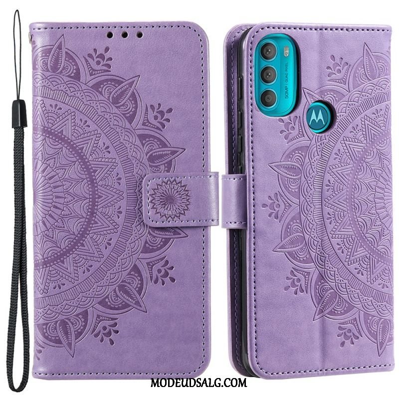 Flip Cover Moto G71 5G Sol Mandala