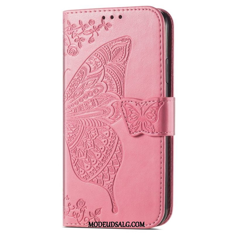 Flip Cover Moto G73 5G Barok Sommerfugl