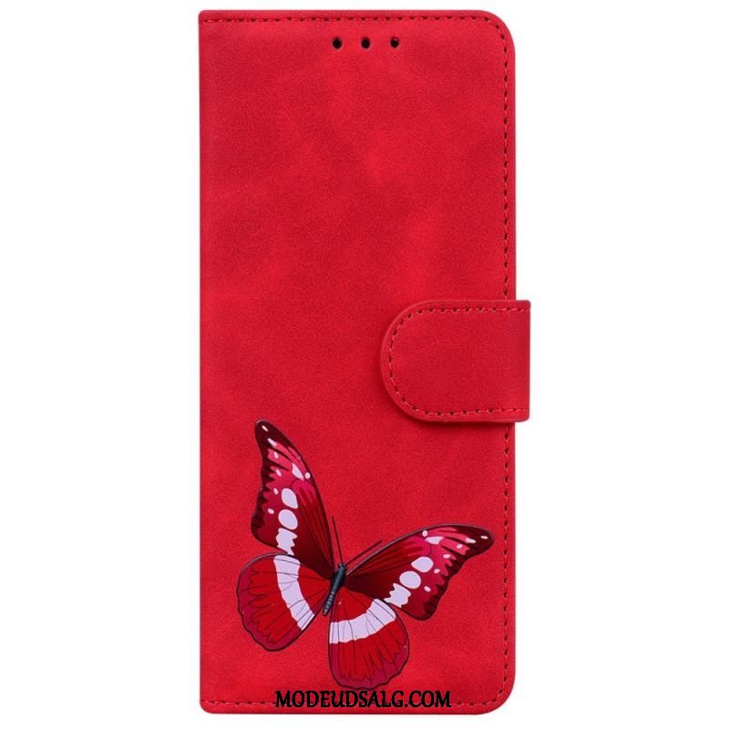 Flip Cover Moto G73 5G Sommerfugle Design