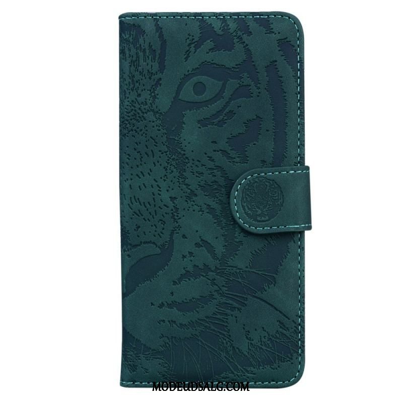 Flip Cover Moto G73 5G Tiger Fodaftryk