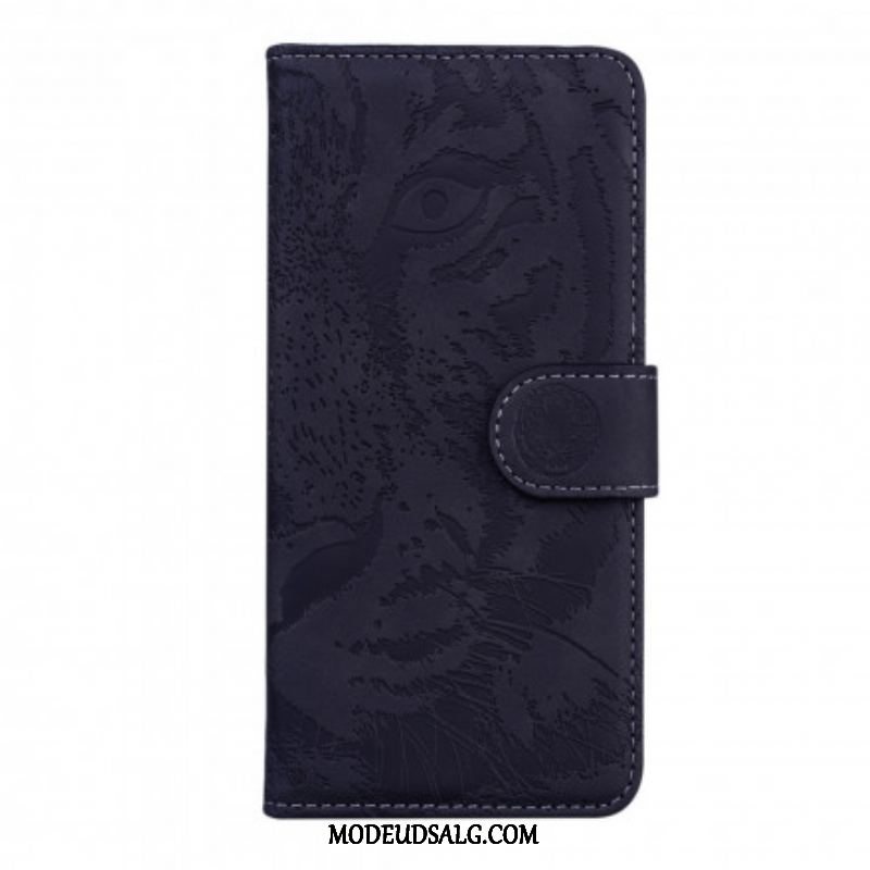 Flip Cover Motorola Edge 20 Pro Tiger Ansigtsprint