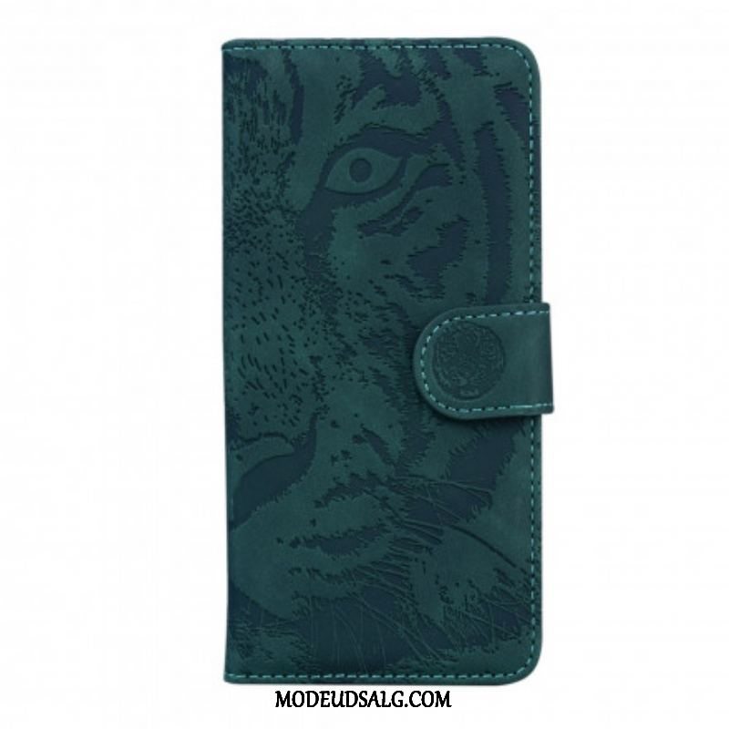 Flip Cover Motorola Edge 20 Pro Tiger Ansigtsprint