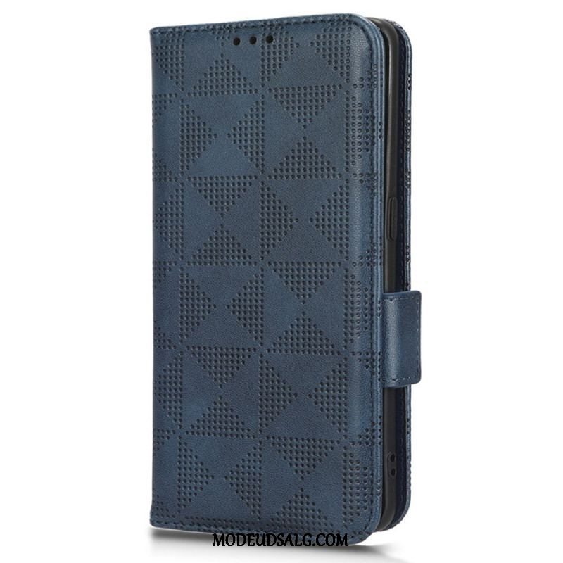 Flip Cover Motorola Edge 40 Pro Trekanter Med Snor