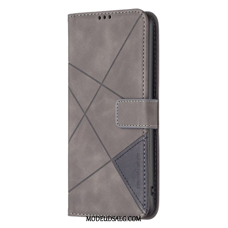 Flip Cover Motorola Edge 50 Fusion Binfen Farve Geometri