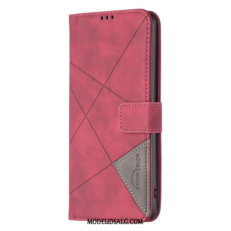 Flip Cover Motorola Edge 50 Fusion Binfen Farve Geometri