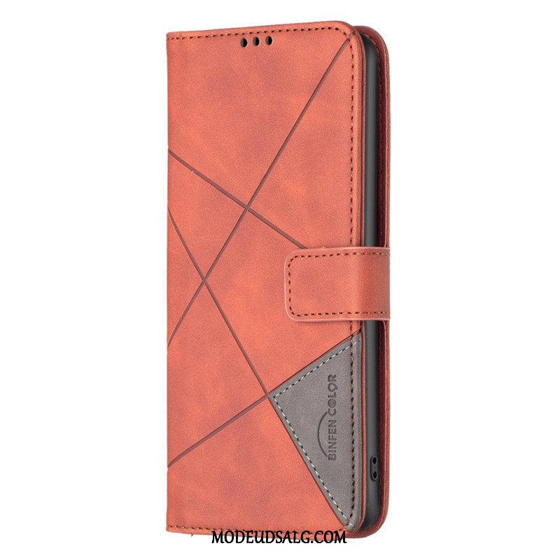 Flip Cover Motorola Edge 50 Fusion Binfen Farve Geometri