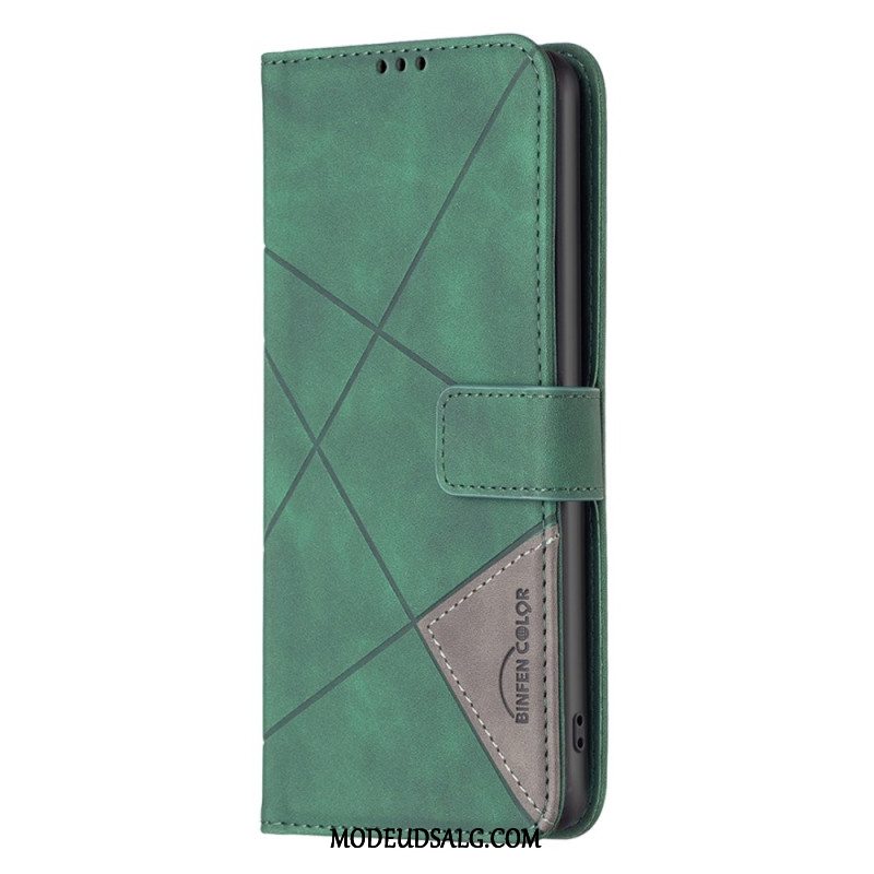 Flip Cover Motorola Edge 50 Fusion Binfen Farve Geometri