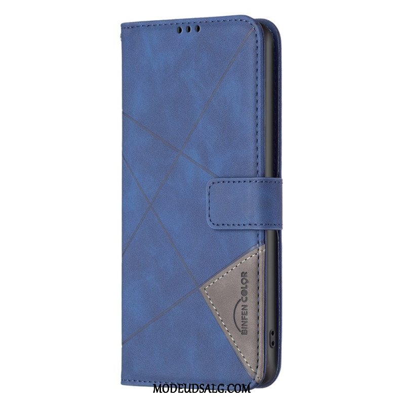 Flip Cover Motorola Edge 50 Fusion Binfen Farve Geometri