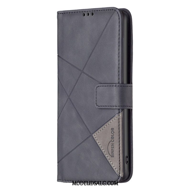 Flip Cover Motorola Edge 50 Fusion Binfen Farve Geometri