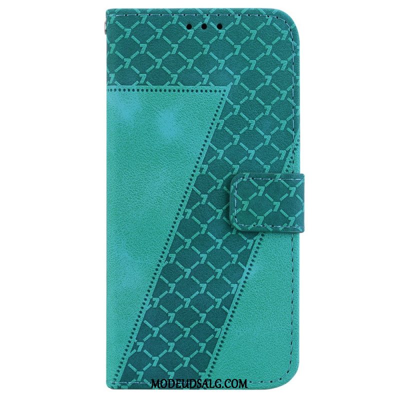 Flip Cover Motorola Edge 50 Fusion Design 7 Med Rem