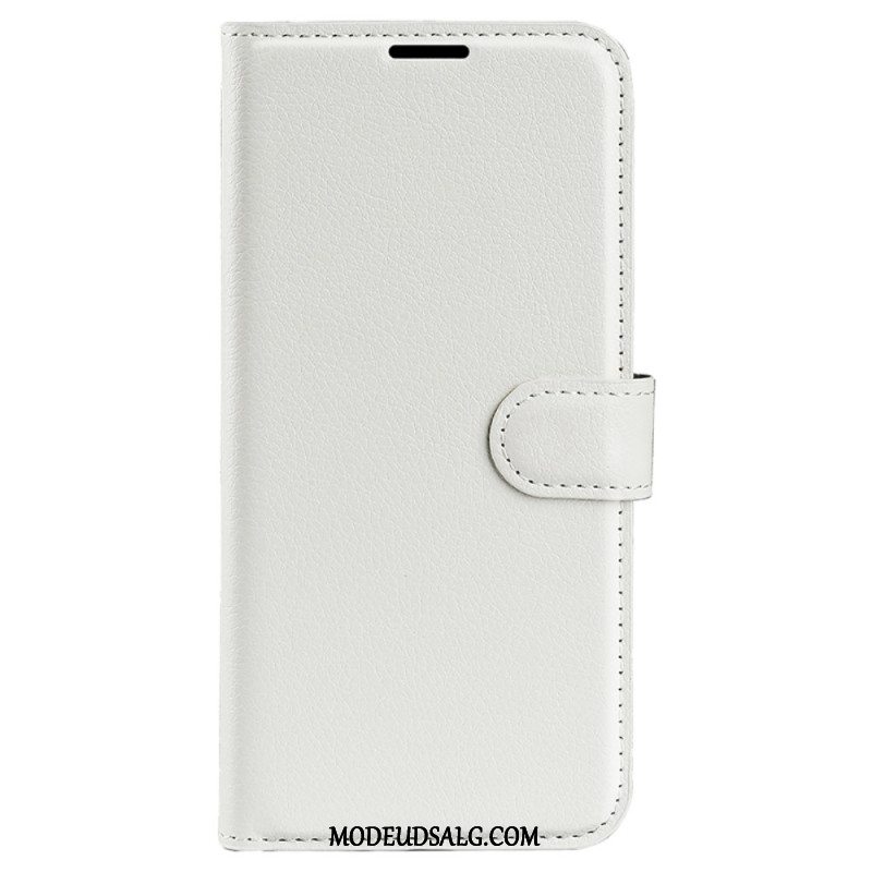 Flip Cover Motorola Edge 50 Fusion Litchi Kunstlæder