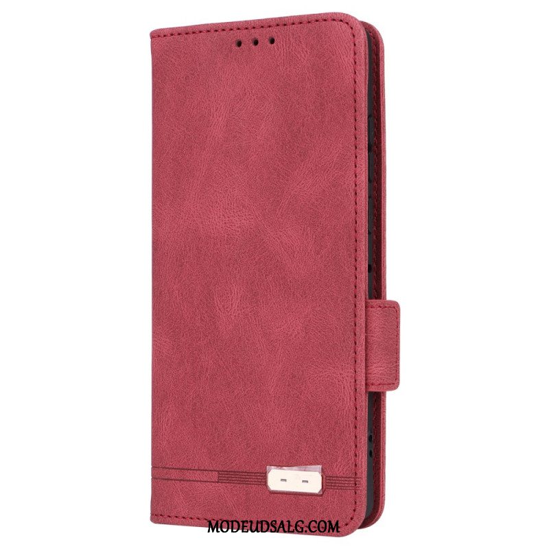 Flip Cover Motorola Edge 50 Fusion Retro Design