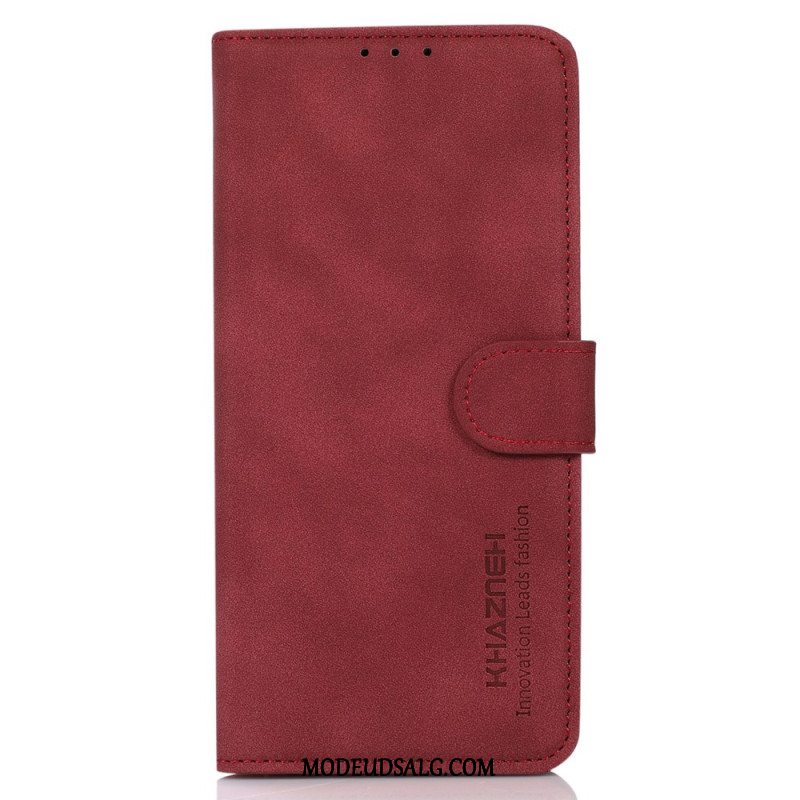 Flip Cover Motorola Edge 50 Fusion Retro Tekstur Khazneh