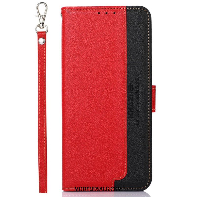 Flip Cover Motorola Edge 50 Neo Khazneh Bicolor Rfid Tegnebog