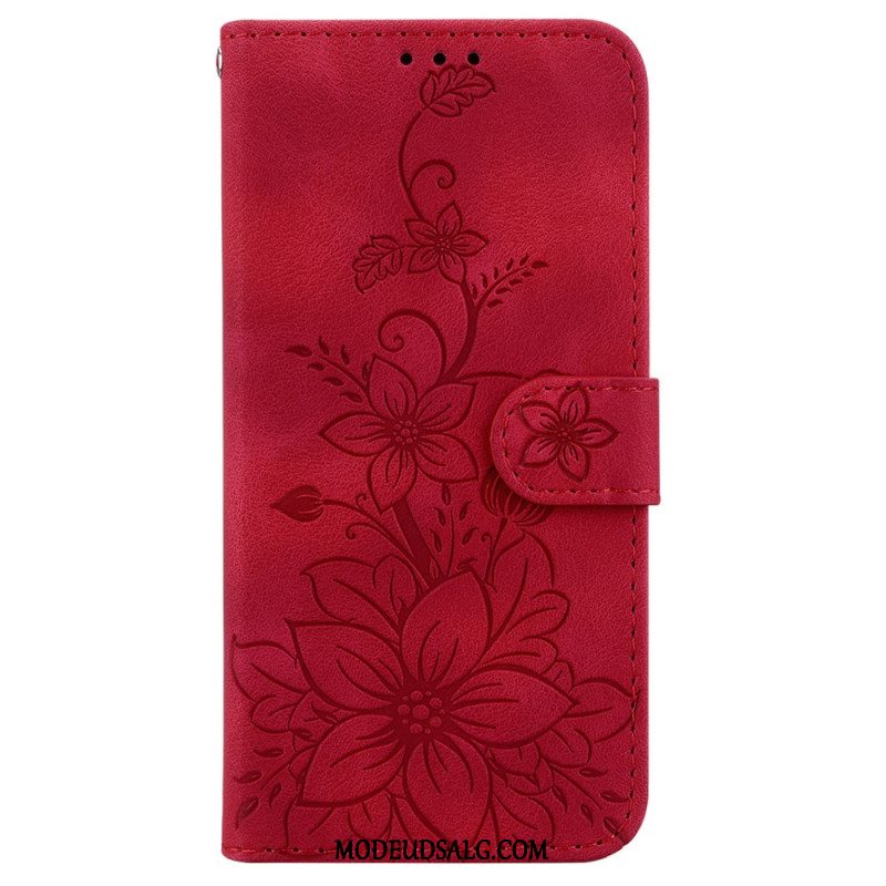 Flip Cover Motorola Edge 50 Neo Liljeblomster