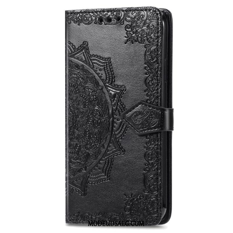 Flip Cover Motorola Edge 50 Pro Barok Mandala Med Rem