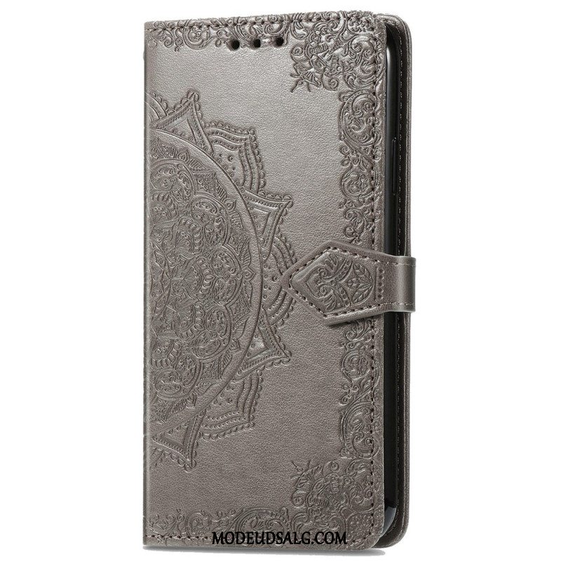 Flip Cover Motorola Edge 50 Pro Barok Mandala Med Rem