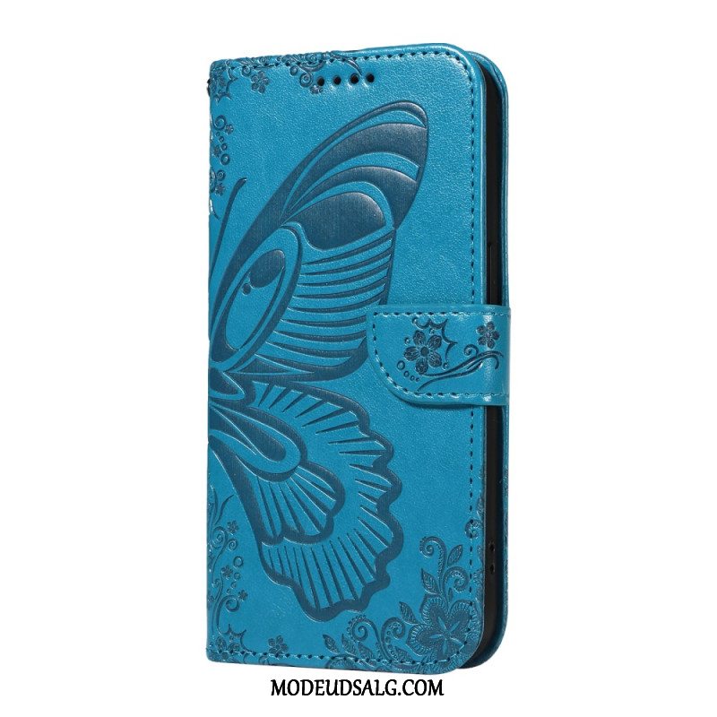 Flip Cover Motorola Edge 50 Sommerfugledesign