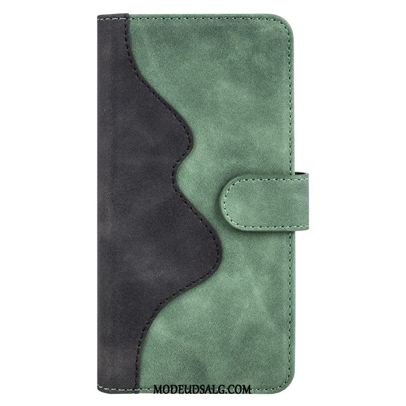 Flip Cover Motorola Edge 50 Ultra Tofarvet Design