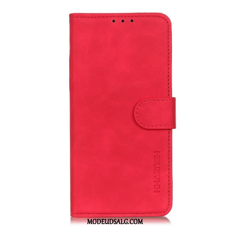 Flip Cover OnePlus 10 Pro 5G Mat Vintage Lædereffekt Khazneh