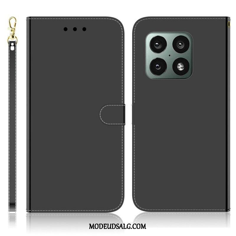 Flip Cover OnePlus 10 Pro 5G Spejlcover I Imiteret Læder