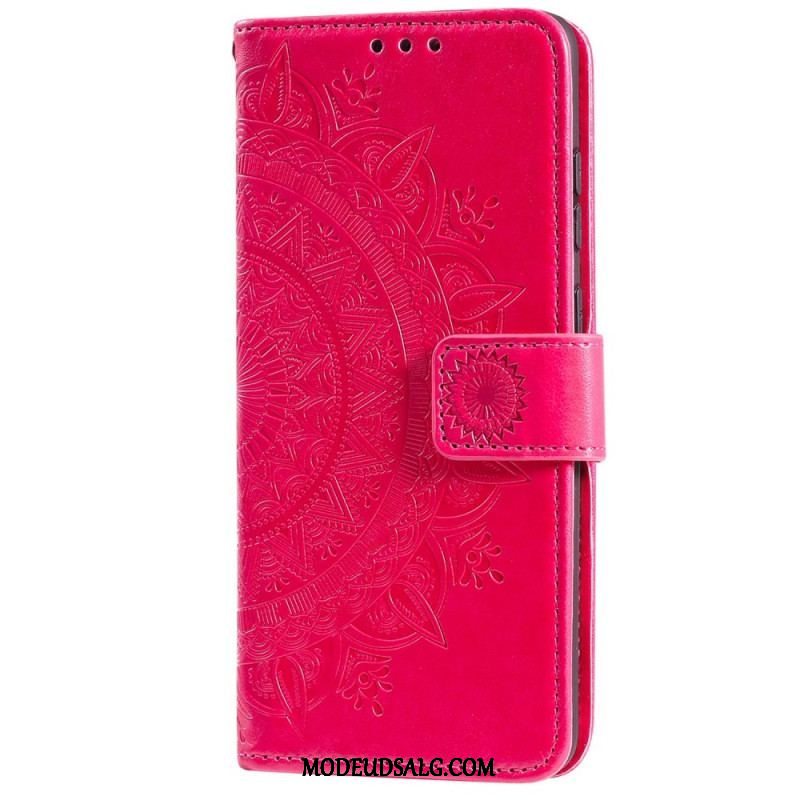 Flip Cover OnePlus 10T 5G Med Snor Strappy Sun Mandala