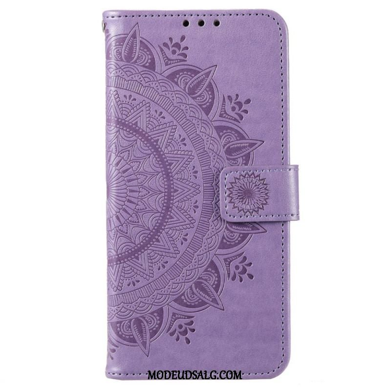 Flip Cover OnePlus 10T 5G Med Snor Strappy Sun Mandala