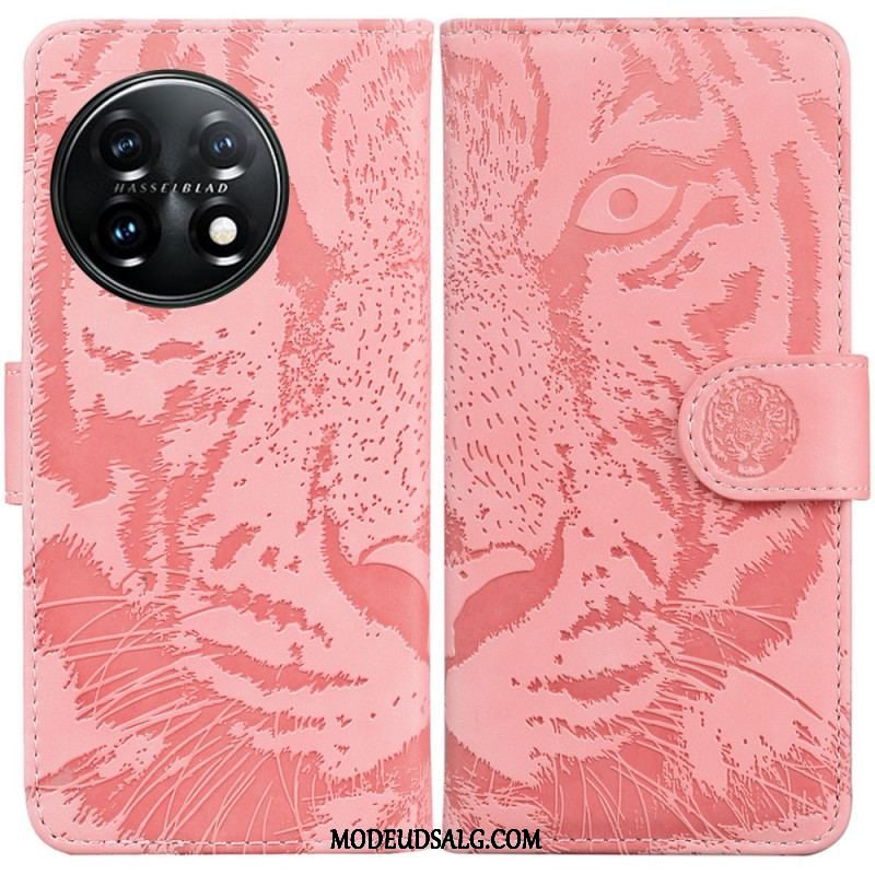 Flip Cover OnePlus 11 5G Tiger Fodaftryk