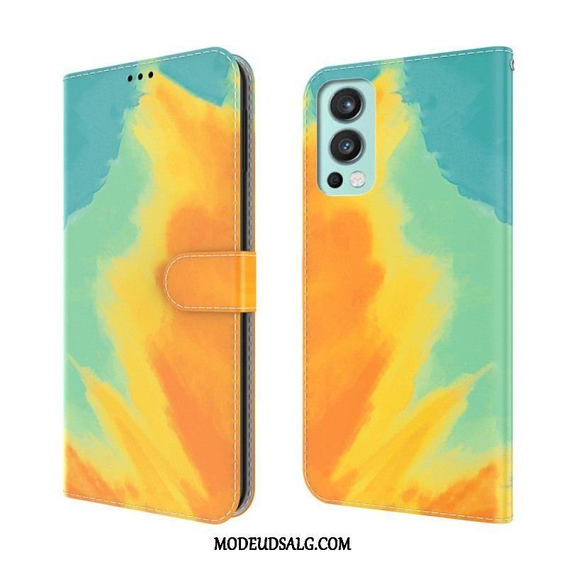 Flip Cover OnePlus Nord 2 5G Akvarel