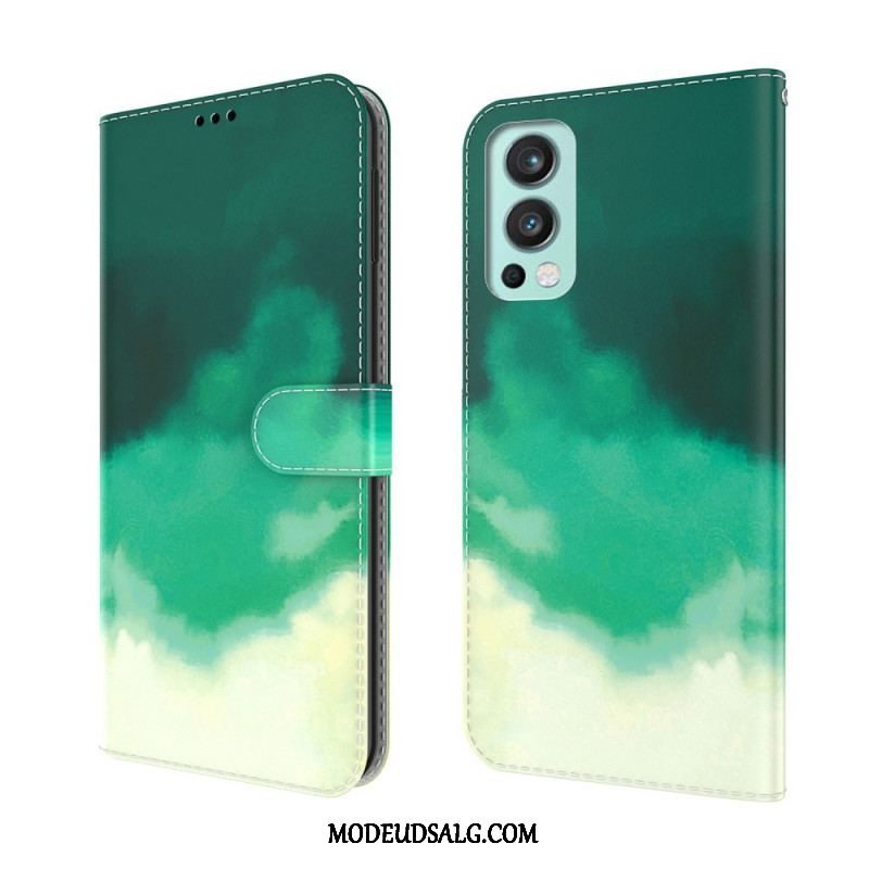 Flip Cover OnePlus Nord 2 5G Akvarel