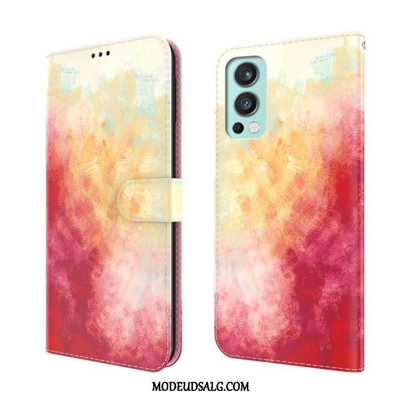 Flip Cover OnePlus Nord 2 5G Akvarel