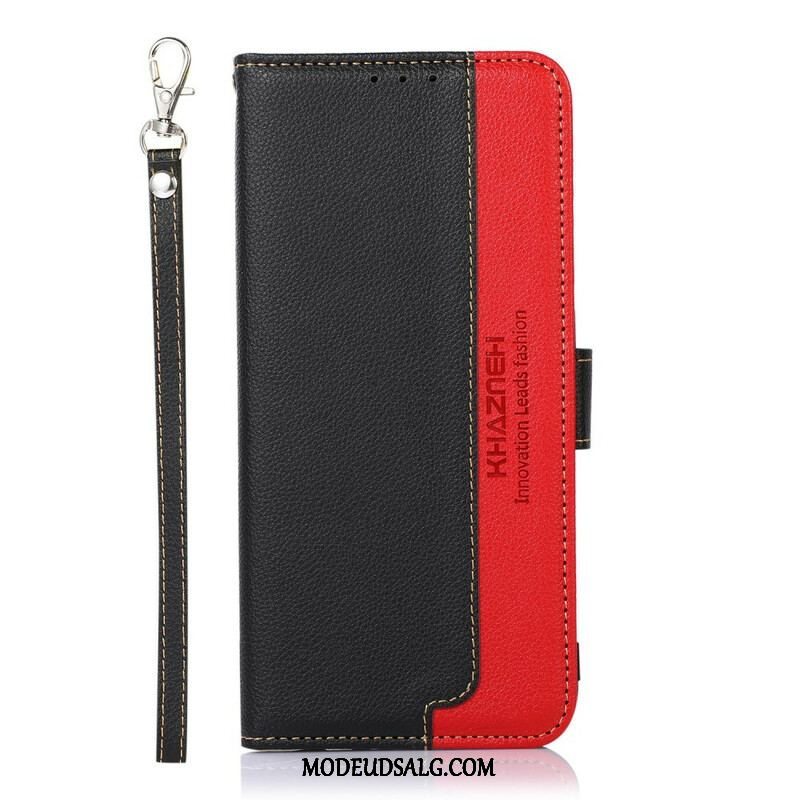 Flip Cover OnePlus Nord 2 5G Lychee Style Rfid Khazneh