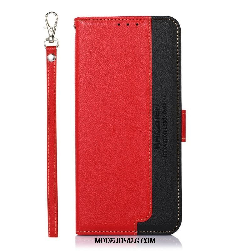 Flip Cover OnePlus Nord 2 5G Lychee Style Rfid Khazneh